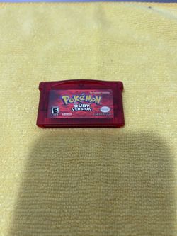 Pokemon ruby version gba Gameboy advance
