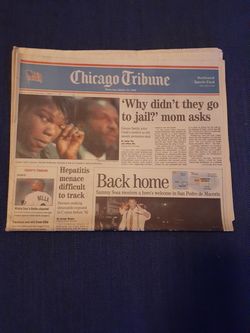Chicago Tribune October 21st 1998 Sammy Sosa