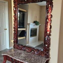 Beautiful Entry Table And Mirror!!