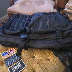 Axe & Sledge Large Backpack And Patches 