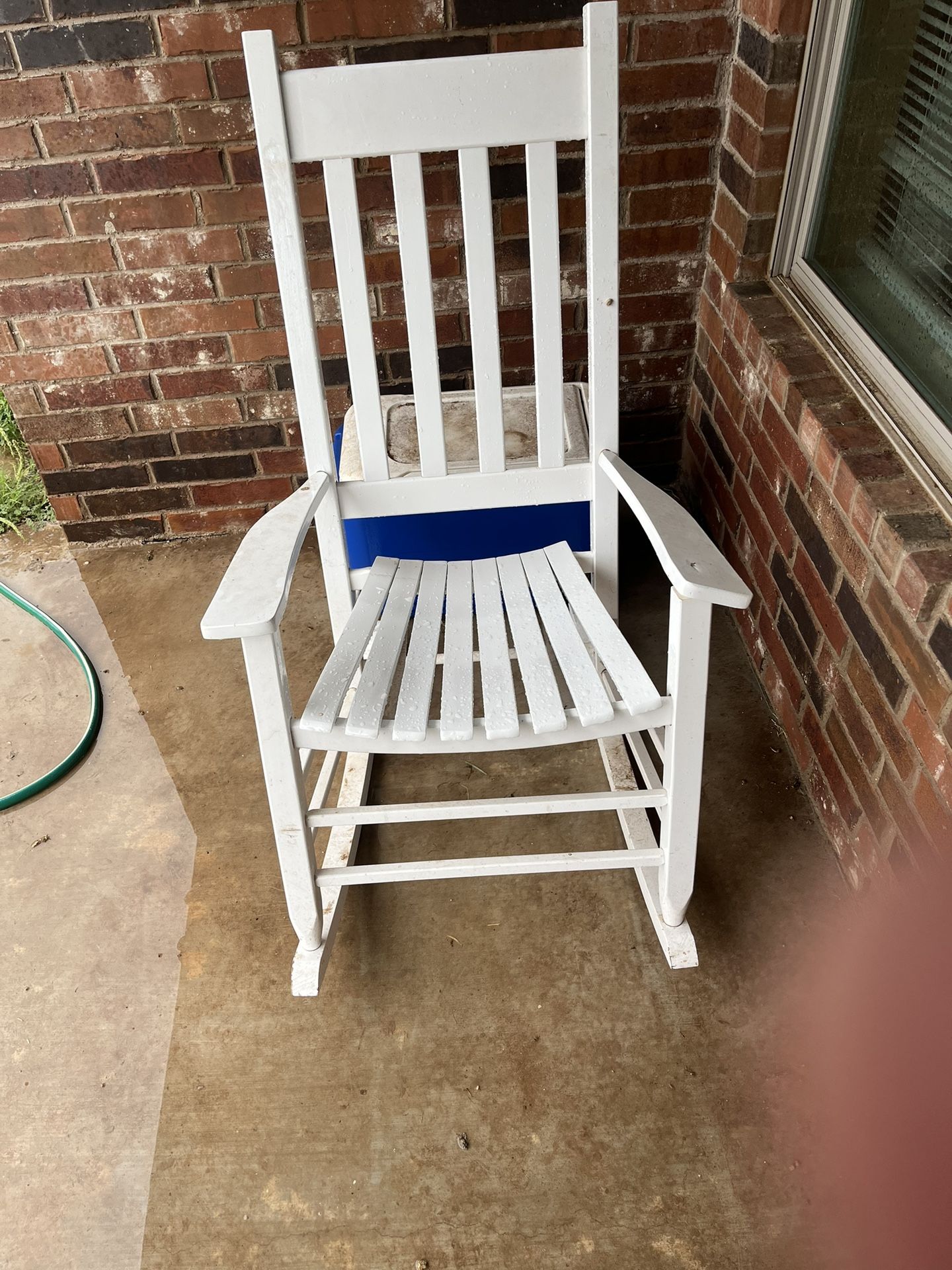 White Wooden To King Chair