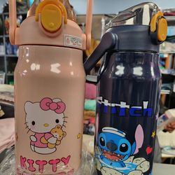 Water Bottle Hello Kitty Or  Stitch, 