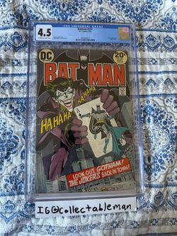 BATMAN #251 CGC 4.5 Classic Neal Adams JOKER Cover 1973 DC Key