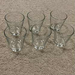 Set of 6 Small Glass Cups