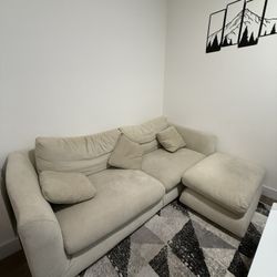 Comfy Beige Couch - Washable Covers - Cloud Comprable