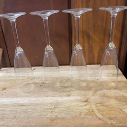 set of four Champagne glasses