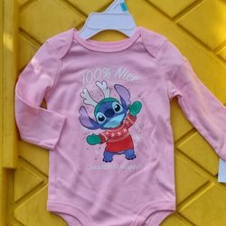 New Christmas Lilo & Stitch.  Size 6m & 18m