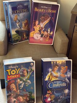 Disney Giant Vhs With Throw $60 Each