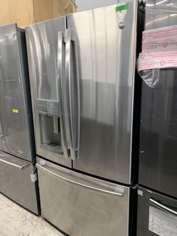 GE French door in stainless steel