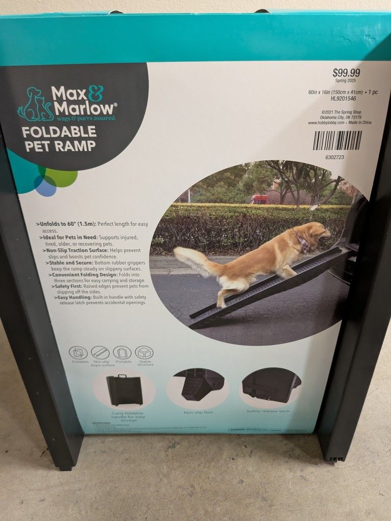 DOG PET RAMP MAX AND MARLOW FOLDABLE!