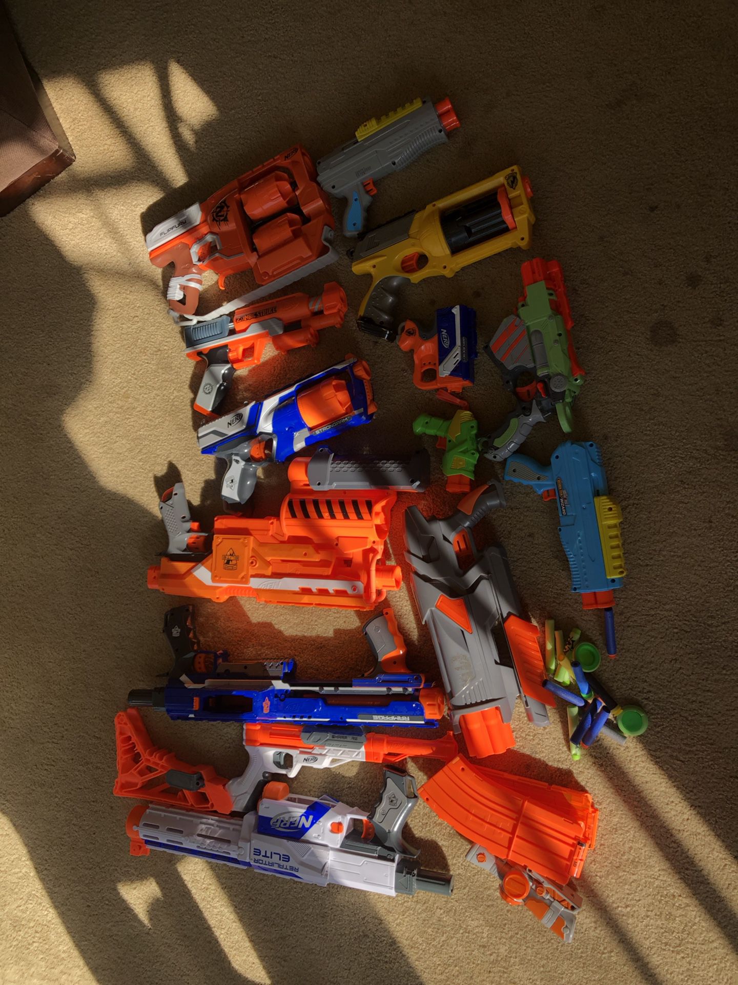 Assorted Nerf Guns Etc
