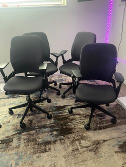 Steelcase Leap V2 Office Chairs (Set of 4) – 1,000+ Each New, Only $300 Each