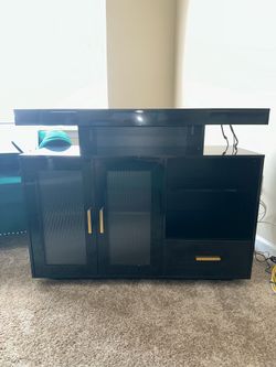 Black Glossy TV Stand/ Coffee Table