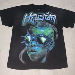 Hellstar The Future T-Shirt Black/Blue Size XL