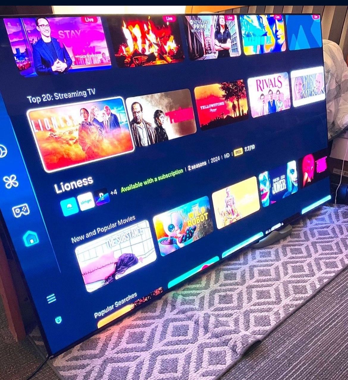 65”Samsung OLED 4K 2160p UHD Smart Tv HDR Model QN65S90CA 2023