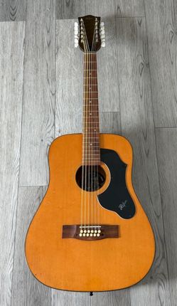 1972 Hofner 492 Acoustic Guitar 12 String Dreadnought Made in Germany
