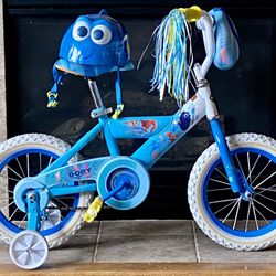 Huffy “Finding Dory” 12-Inch Girl’s Bike With Helmet