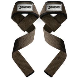 DMoose Fitness Lifting Straps 24" (Pair) - 5mm Padded Wrist Straps