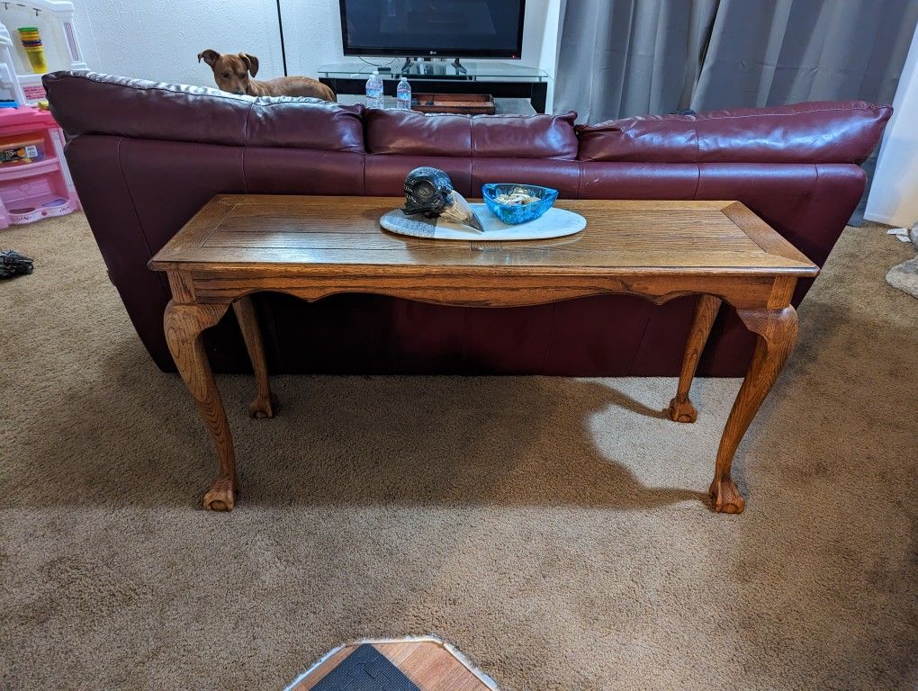 Claw Foot Sofa Table