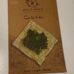 Sur La Table Bee's Wrap Reusable Beeswax Wraps, Set Of 3