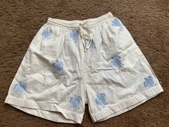 New Women’s Pajama Shorts / Blue and White Turtle Shorts