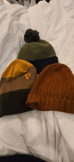 Lot of 3 Knit Beanies