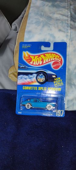 Hot wheels Corvette Split Window Blue 1991 packaging see below