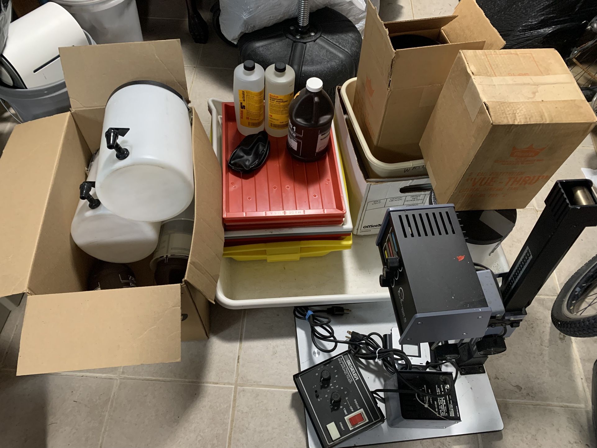 Darkroom equipment/supplies