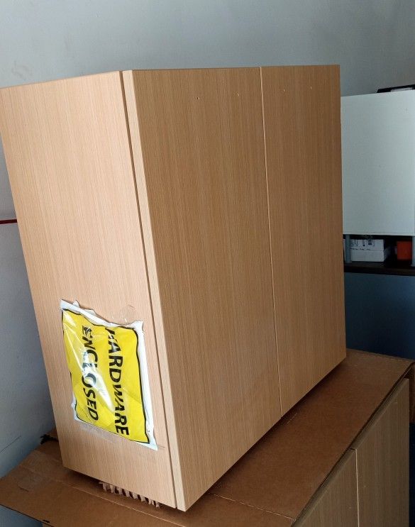 NEW STORAGE CABINET. 2 DOORS WITH 1 SHELF