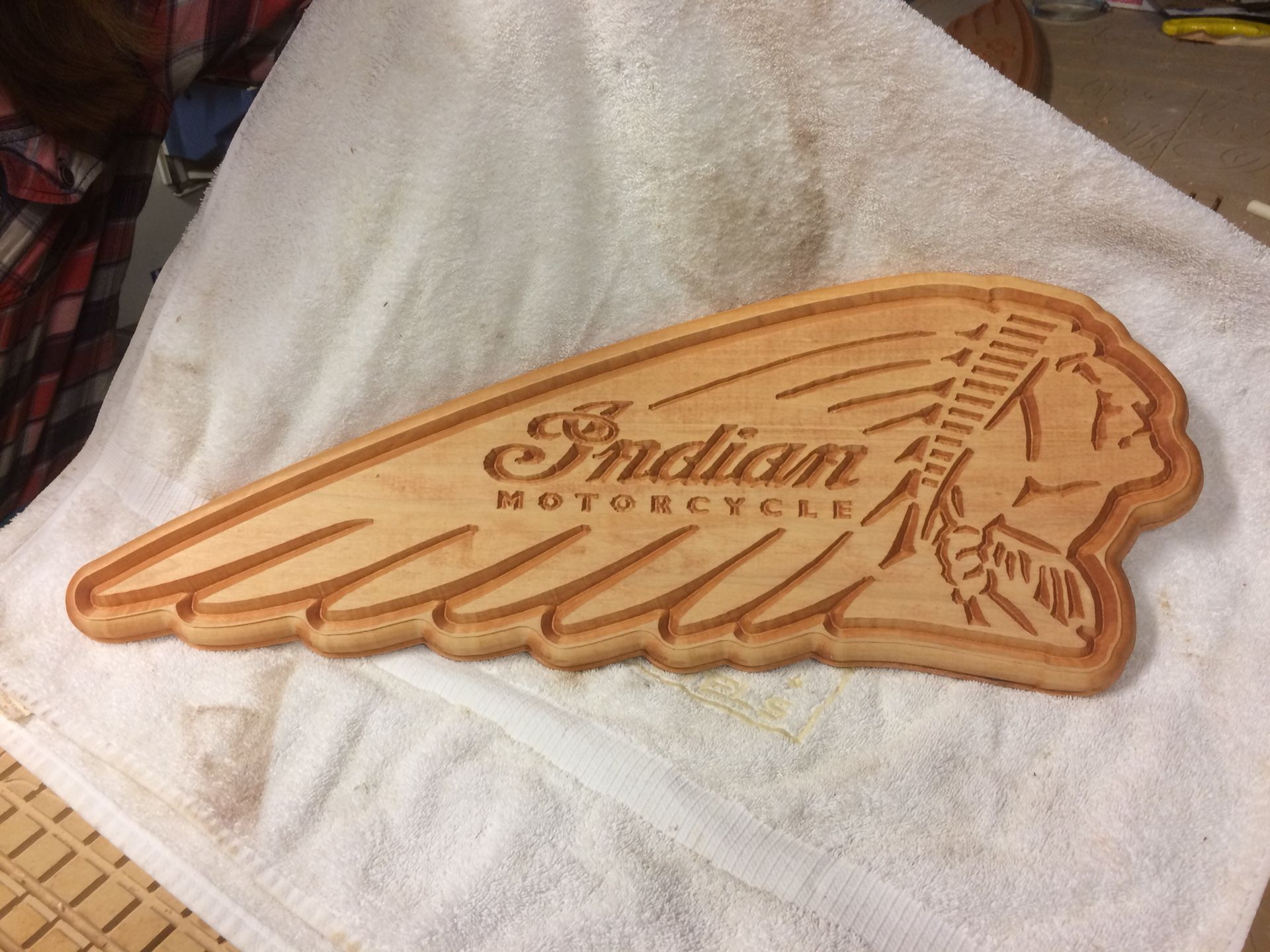 Indian motorcycle plaque