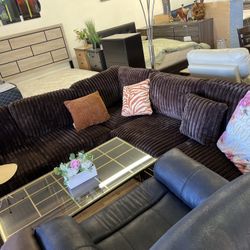 Brown Sectional