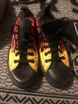 Low top all star flames chucks
