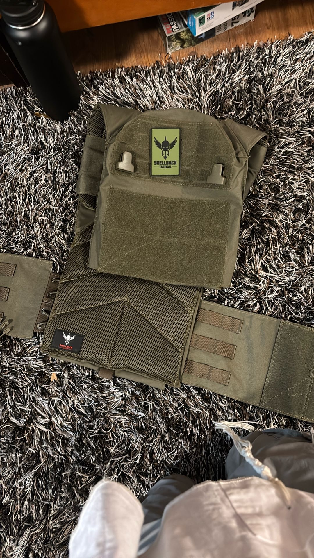 Green Bulletproof Vest No Plate