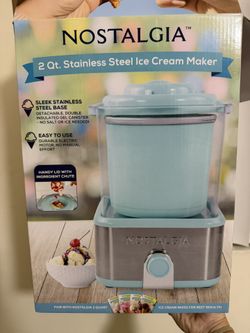 Nostalgia 2qt Ice Cream Maker