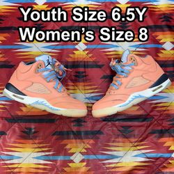 Air Jordan 5 Retro Youth 6.5Y Women’s 8 DJ Khaled We The Best Crimson DV4983-641