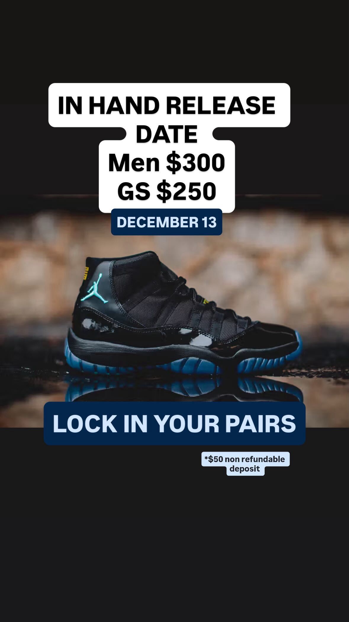 JORDAN 11 GAMMA BLUE 