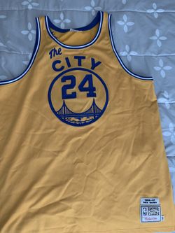 Authentic Golden State Warriors “The City” edition Rick Barry size 56(3XL)