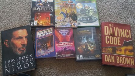 Books and 1 halo Xbox game