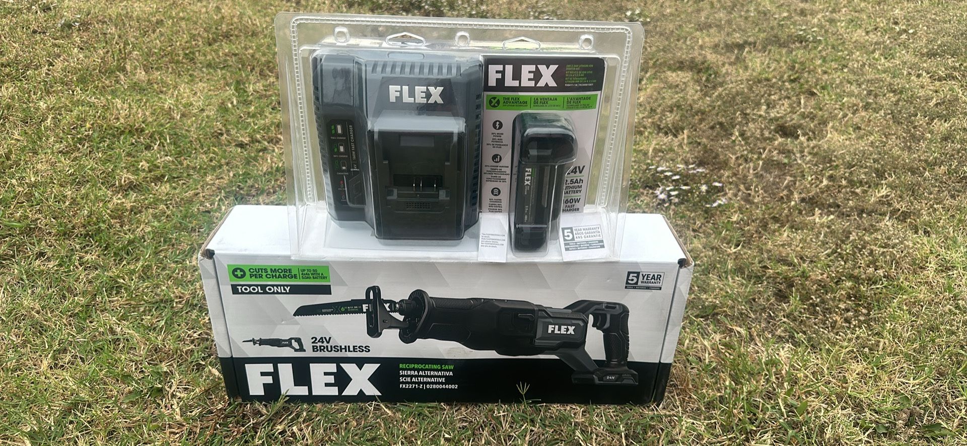 FLEX Reciprocating Saw + Battery Set NEW