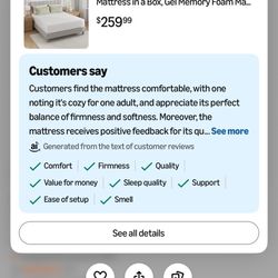 14inch Memory Foam Mattress 