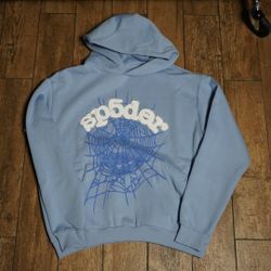 Sp5der Blue Hoodie