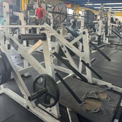 Hammer Strength Ground Base Deadlift Shrug Squat Lunge Row Combo Machine