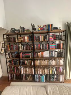 Two 84” tall bookcases