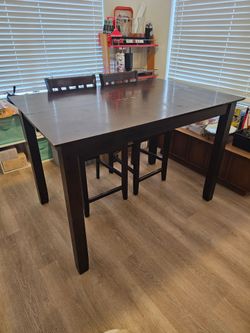 Tall Table and Chairs - up to 8 seats