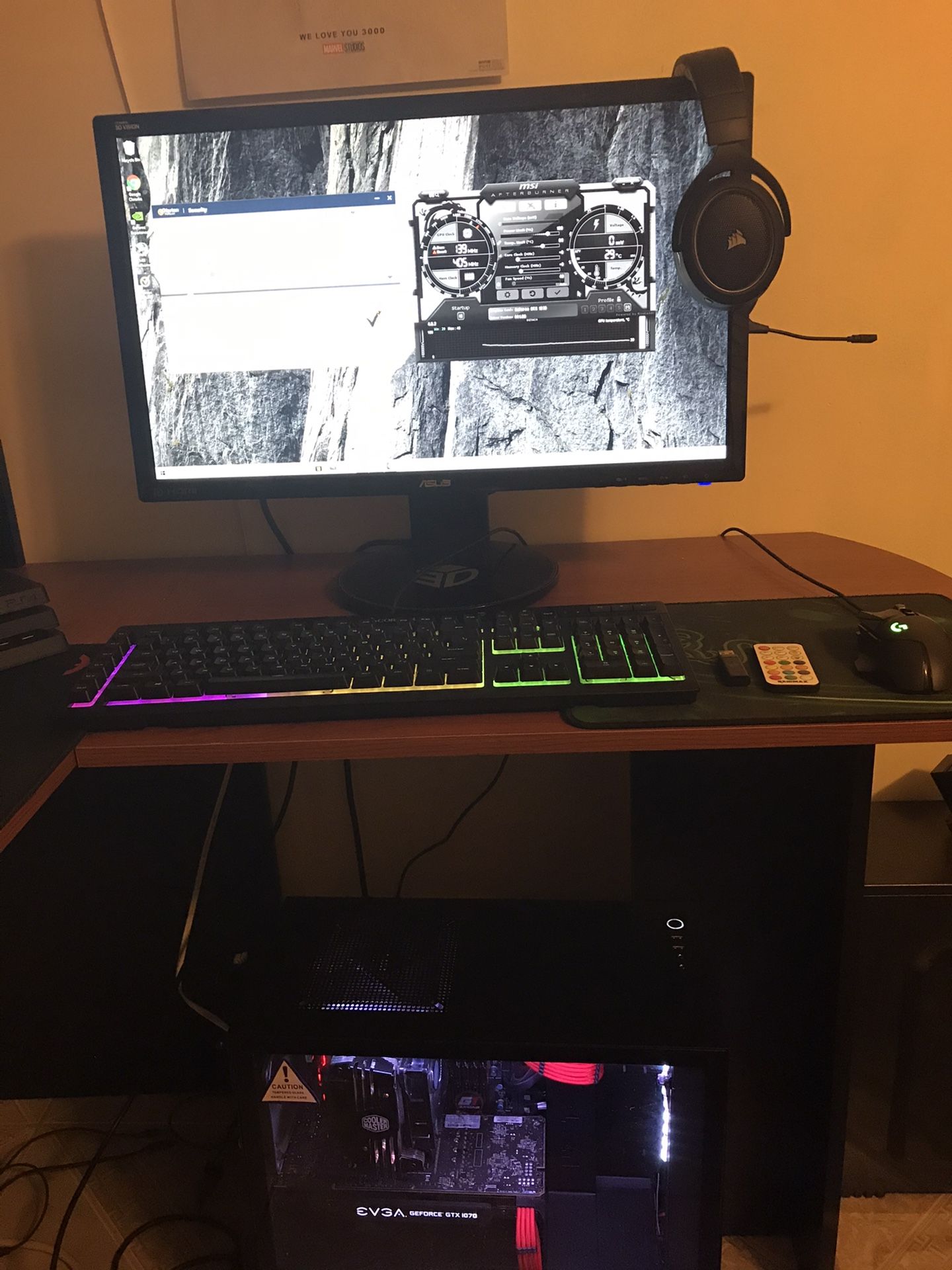 Full 144hz PC gaming set up