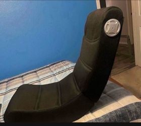 X Rocker Gaming Chair Black Foldable Audio Floor Seat Mesh