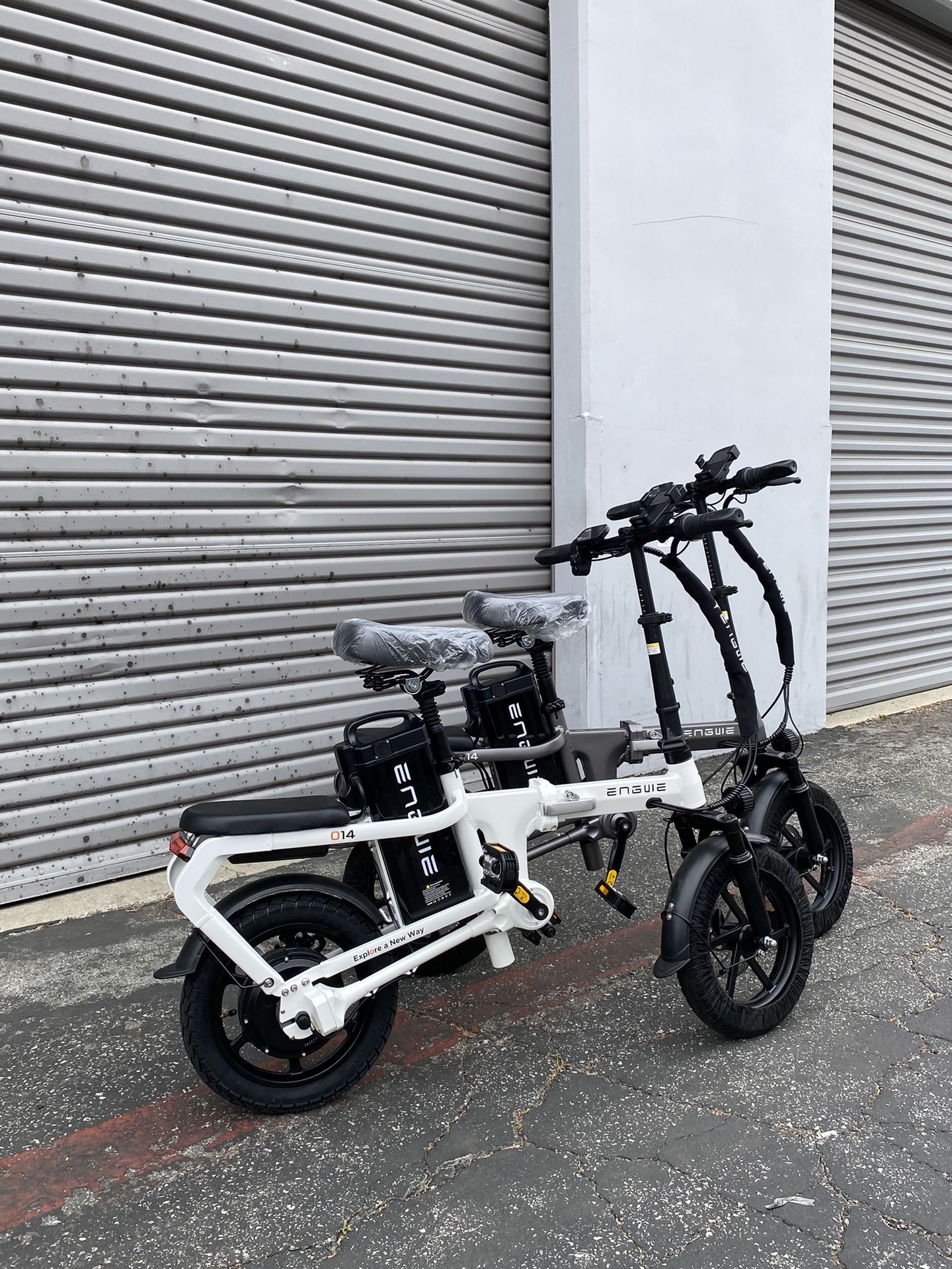 ENGWE O14, Shaft Drive Design (chainless) Mini Folding E-Bike for Adults Teens 14" Fat Tire 400W 15.6Ah Battery Max 20mph 50Miles Electric Bike