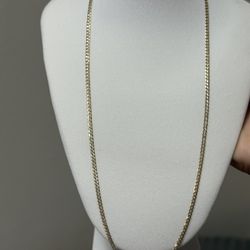 14k gold curb link