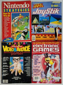 Vintage Video Game Magazines From 1983 Lot of 4 Computer Nintendo