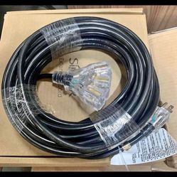 Brandnew High Quality 3 plugs Lighted Extension Cord 50 Feet Length 14/3 Gauge 100% Good